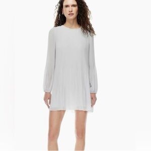 Aritzia Wilfred Daydreamer Mini Dress in Vin Gris
